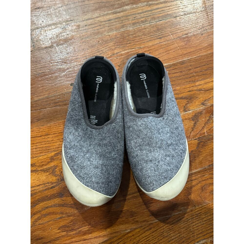 Mahabis Classic slippers in Larvik Light Grey size 40